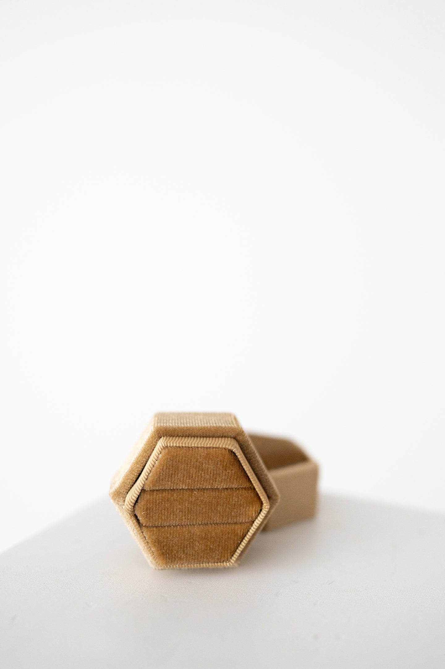 Coffee Velvet Ring Box